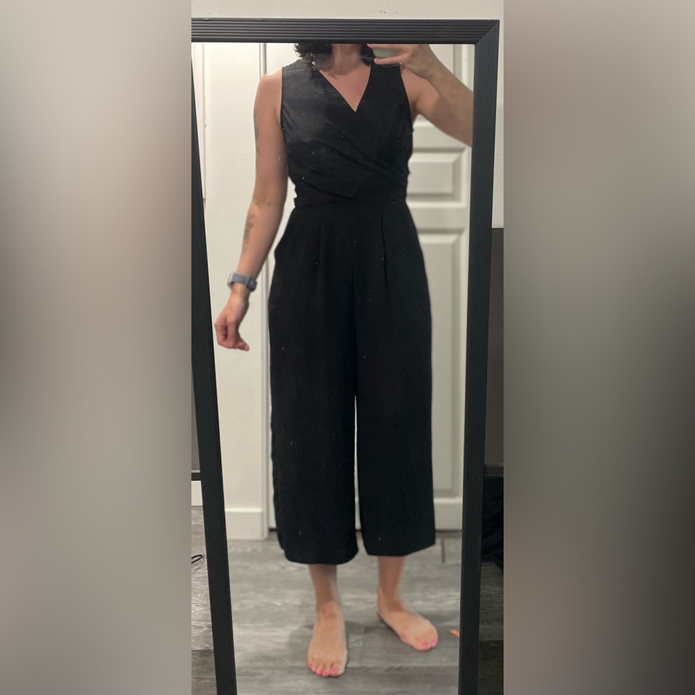 Black Tape - Wide Leg Black Jumpsuit